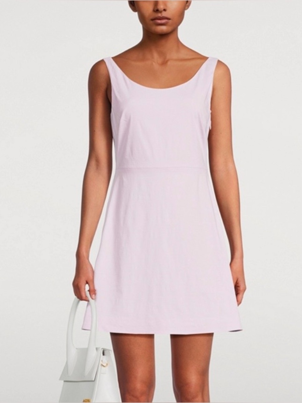 Theory Soft Pink Sleeveless A-Line Mini Dress